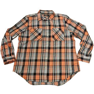 Ralph Lauren Women's Multicolor‎ Plaid Roll Tab Sleeve Button Up Shirt Size M